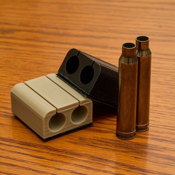 3 pack - 300win mag & 7mm Rem mag - 2 shot rifle shell holder caddy