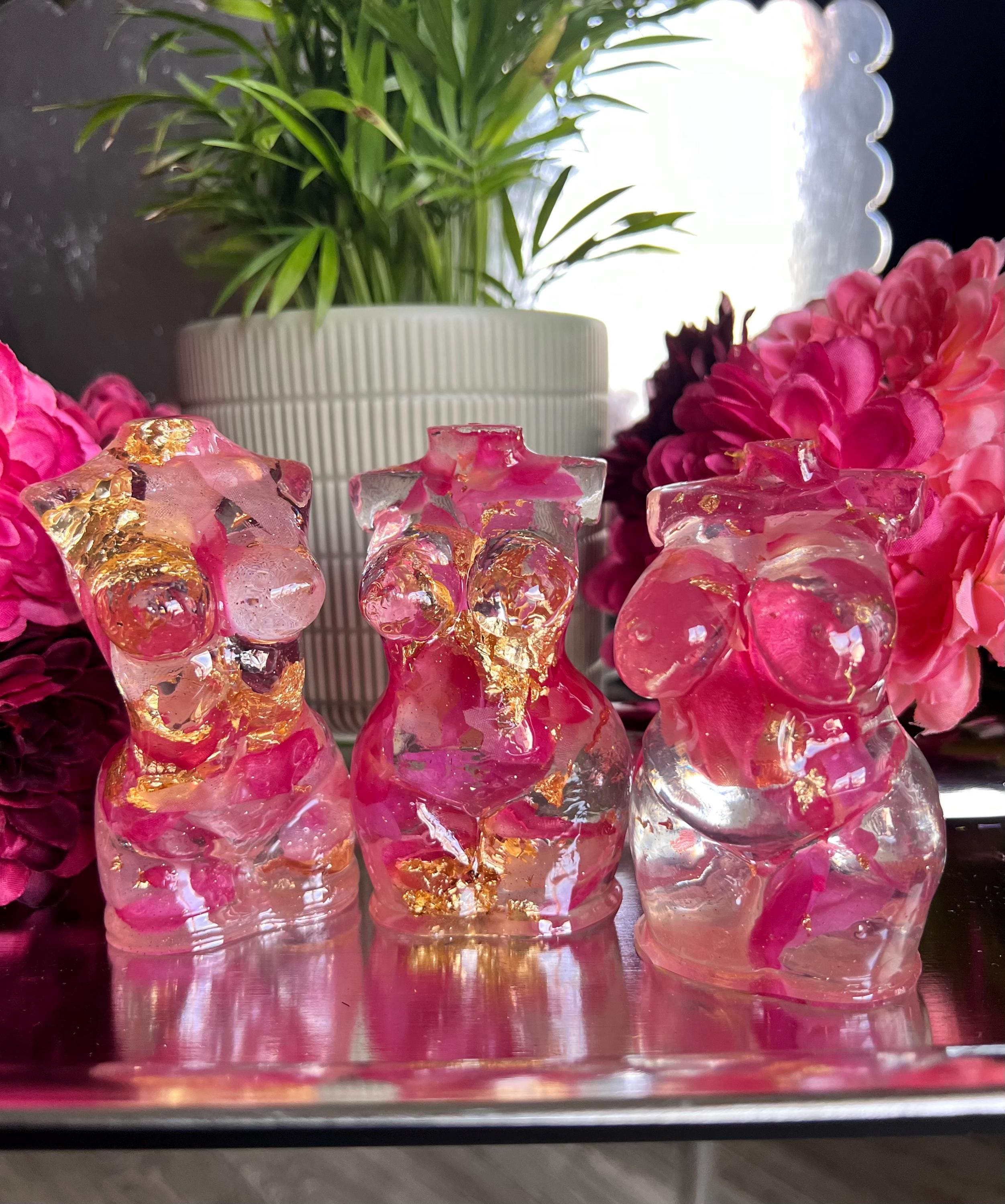 Pink Passion Goddess Statue | Vanity Gifts | Birthday | Goddess Gift | Housewarming Gift | Lover Gift | Unique Gifts | Handmade