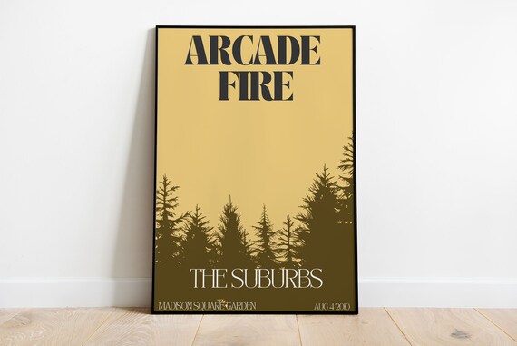 Arcade Fire Music Gig Poster Print Etsy