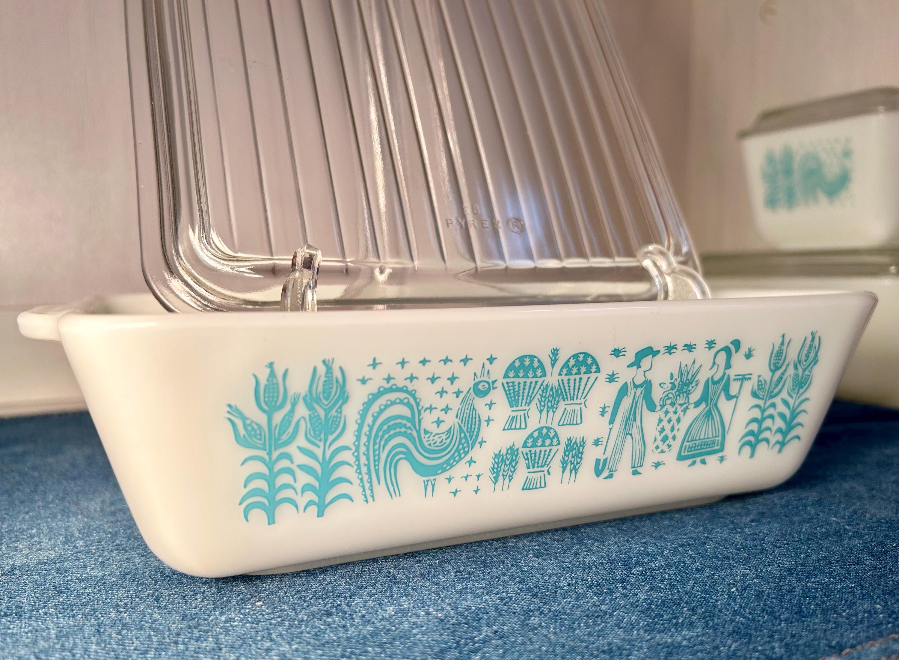 Pyrex Butterprint Set Vintage Pyrex Butterprint Refrigerator Set Original Box Complete NOS ...