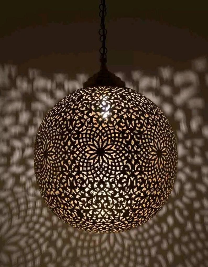 Modern Moroccan Ceiling Lights Pendant Lamp Fixture Lantern Etsy