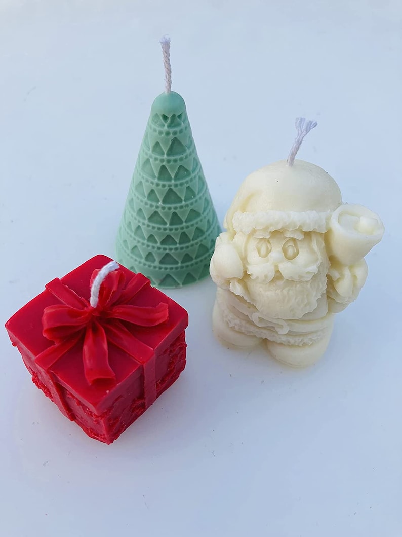 Christmas Tree Candles Christmas Candle Christmas Decor Etsy