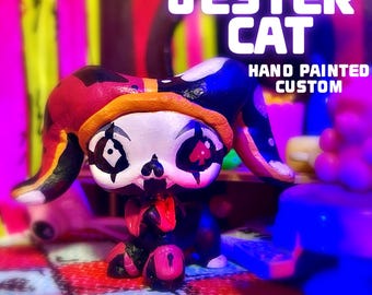 Gato bufón / PERSONALIZADO PINTADO A MANO / littlest pet shop