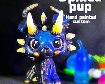 Chiot à pointes | PEINT À LA MAIN PERSONNALISÉ | Littlest Pet Shop