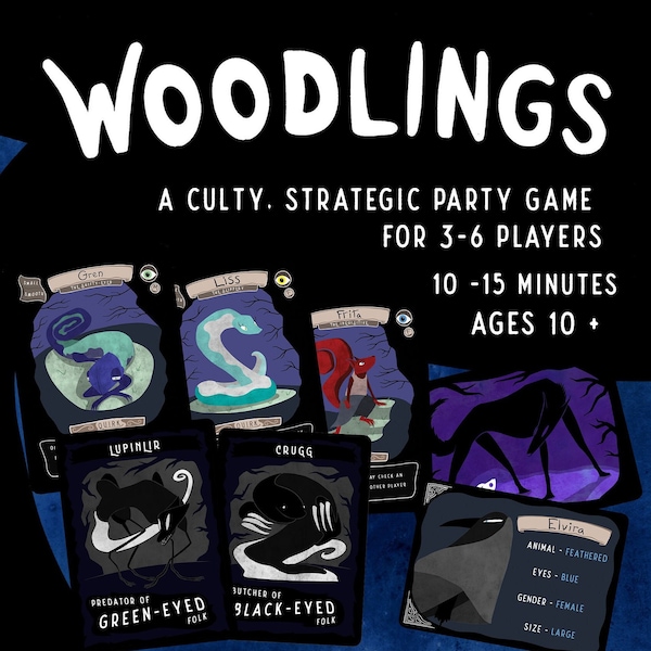 Woodlings - Ein kultiges, mafiaartiges Kartenspiel! (Drucken und Spielen)