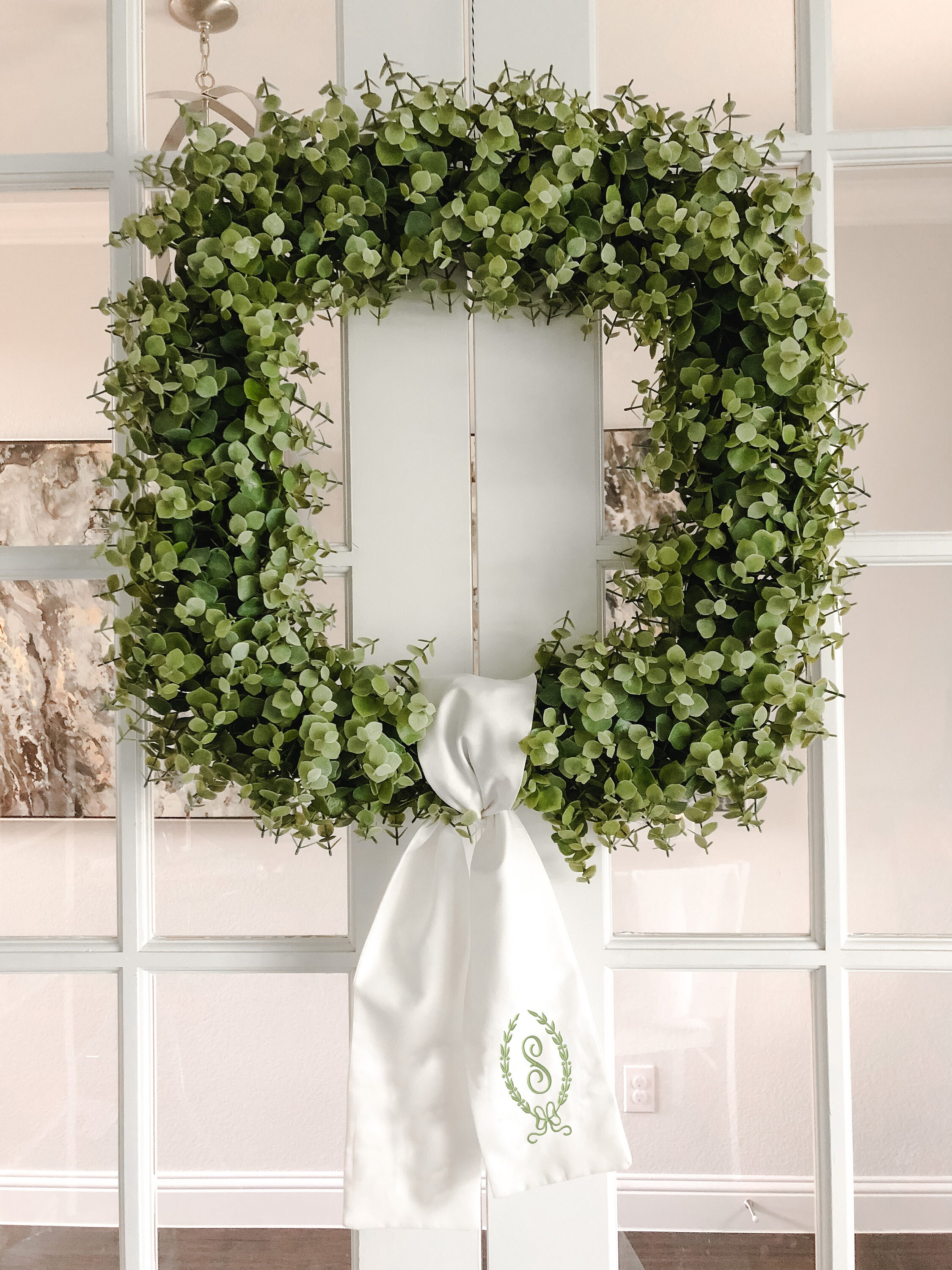 Spring Wreath Sash Laurel Wreath Sash Monogrammed Wreath Etsy India
