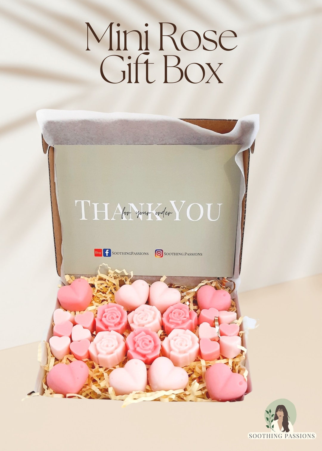 Highly Scented Wax Melt Gift Box Gift Set Heart Wax Melts Soy Wax Melts Vegan Natural Handmade