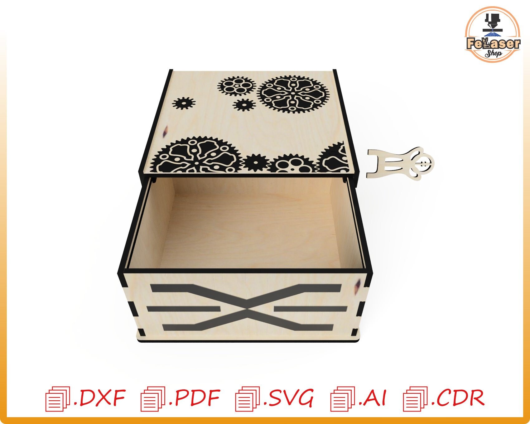 Cnc Router Box Pattern Cnc Plans Box Template Laser Cut, Box Cnc Wood Box Templates, Files for ...