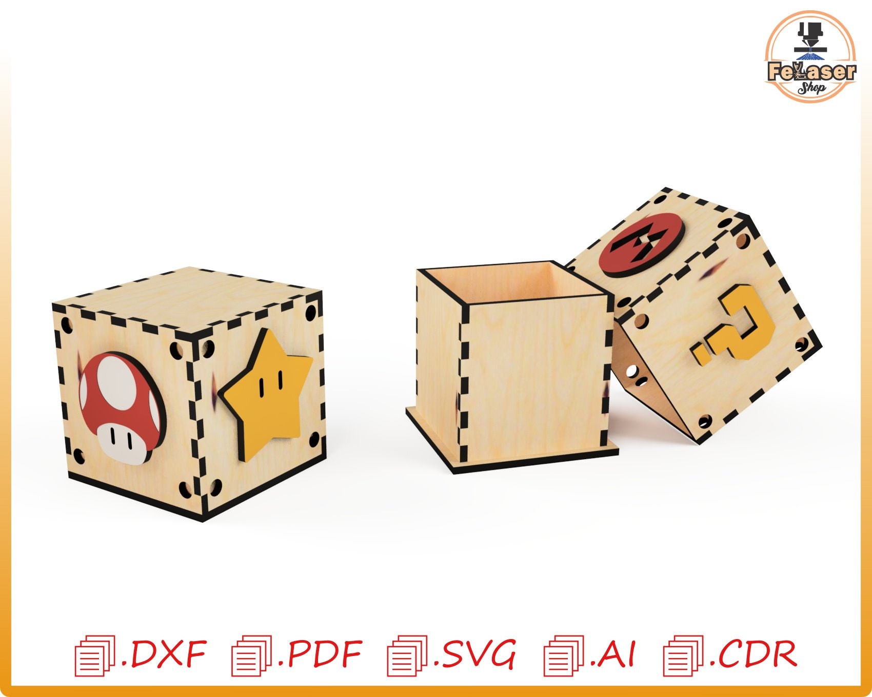 Nintendo Printable Blocks Super Mario Paper Cubes PDF Free Question Mark  Cube ?