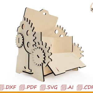 Caja personalizada para papá mecánico: Plantilla de madera cortada a láser (descarga digital) imagen 5