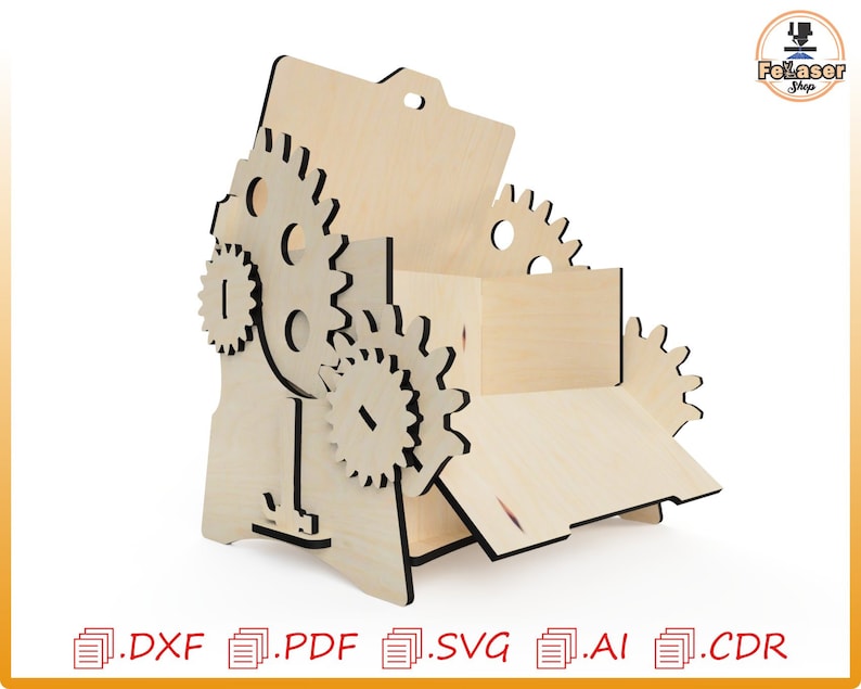 Caja personalizada para papá mecánico: Plantilla de madera cortada a láser (descarga digital) imagen 5