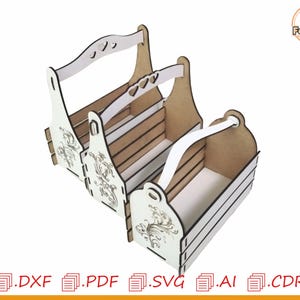 Decoratieve manden voor lasersnijden, materiaal rozen, bloemenmand, voorraadvectoren voor cnc-snijden, svg-bestanden snijden voor CNC, digitaal. 3 mm