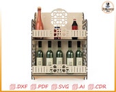 Laser Cut Wine Rack SVG, Kitchen Organizer Plans (Digital Download)