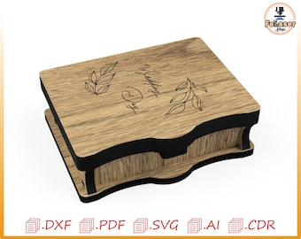 Laser Cut Book Box SVG