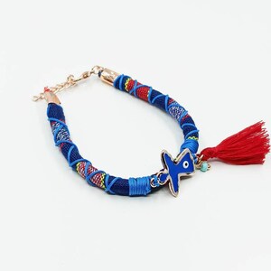 Evil eye Bracelet, Angel Bracelet, Evil Eye String Bracelet, Ethnic Bracelet, Tribal Bracelet, Bohemian Jewelry