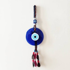 Evil Eye Wall Hanging, Large Evil Eye Bead, Felt Wall Decor, Blue Evil Eye, Authentic Decor, Evil Eye Door, Turkish Nazar, Evil Eye Home