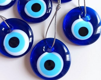 Evil Eye Beads with Silver Rope, Unique Wedding Favors, Bulk, nazar, Evil Eye Charm, Wholesale Evil eye, Turkish Eye, Greek, Party Favor