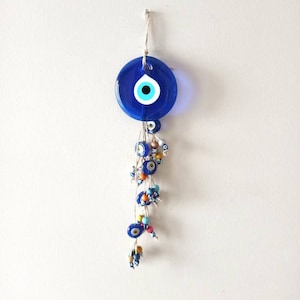 Blue Evil Eye Decor, Turkish Eye, Evil Eye Door Hanger, Evil Eye Long Hanging, Turkish Nazar, Evil Evil Eye Bead, Nazar Amulet, Greek Eye