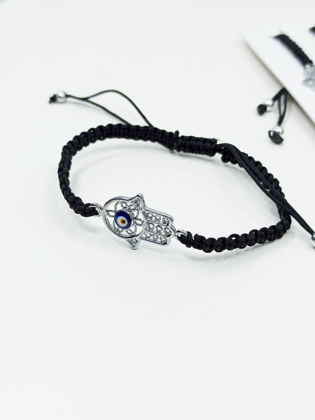 Hamsa and Evil Eye Bracelet Hamsa Hand Armband Evil Eye Etsy