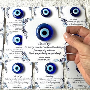 Evil Eye Magnet Favors, Wedding Favors for Guests, Unique Wedding Favors, Baby Shower, Baptism, Bridal, Personalized Favors, Greek Wedding