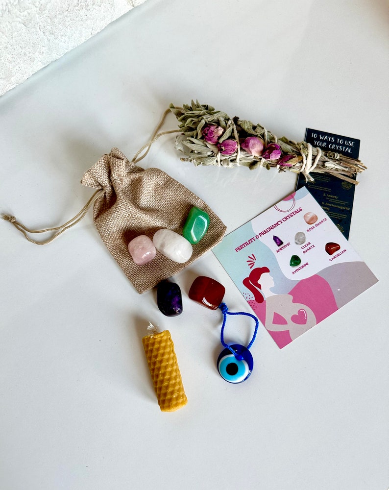 Pregnancy Crystal Set, Pregnancy Gift Box, Fertility Support, Pregnancy