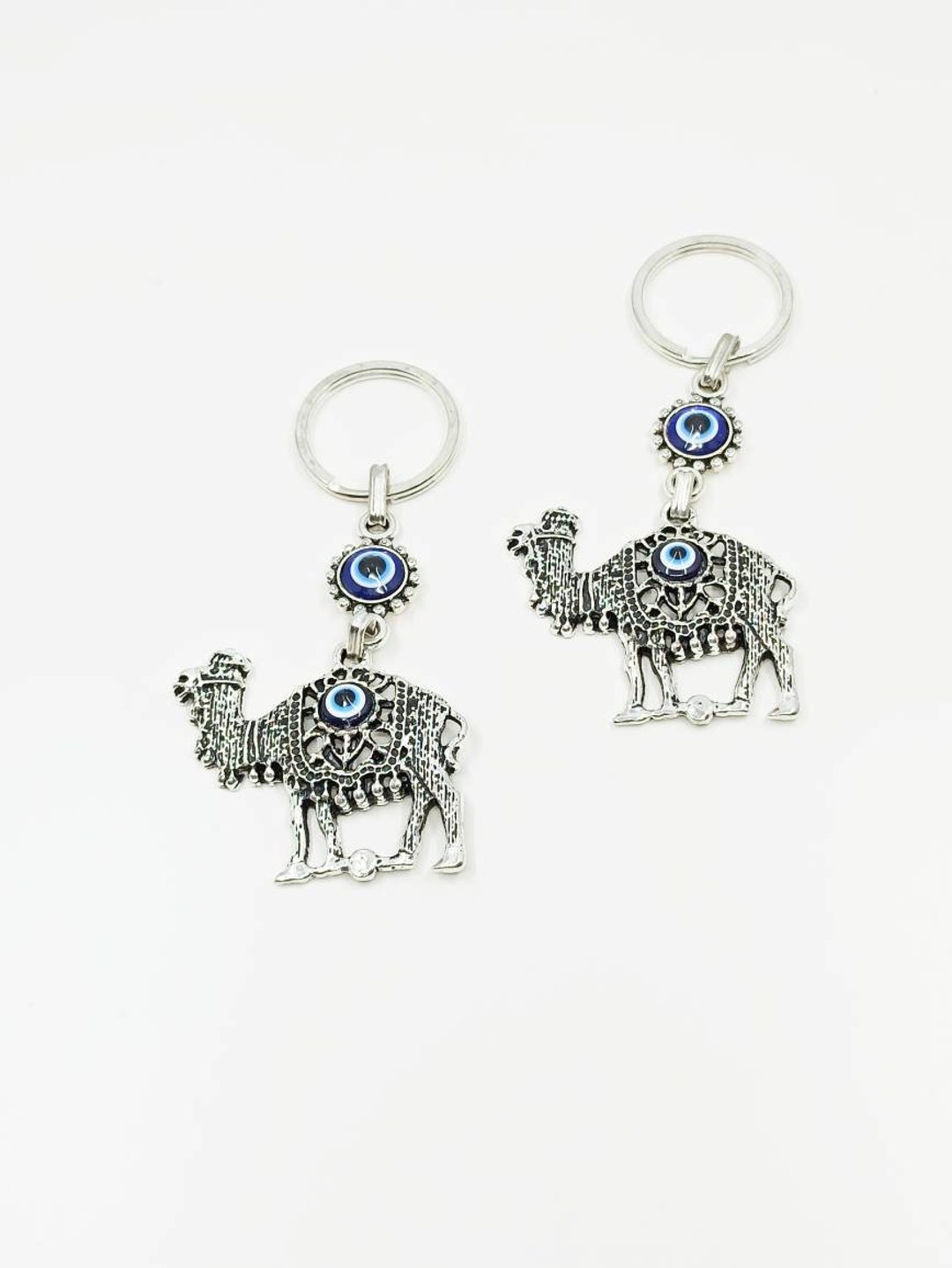 Camel Keychain, Bag Charm Keyring, Nazar Keychain, Evil Eye Accessory ...