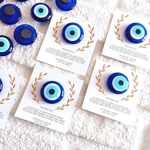 Evil Eye Magnet Favors, Wedding Favors for Guests, Unique Wedding Favors, Baby Shower, Baptism, Bridal, Personalized Favors, Greek Wedding