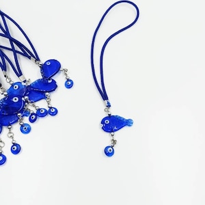 Evil Eye Car Rear View Mirror Charm, Fish Charm, Evil Eye Car Hanging, Car Ornament, Car Protection Charm, Gift for Car