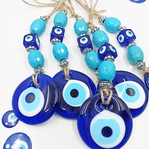 Evil Eye Wall Hanging, Evil Eye Decor, Nazar Boncuk, Evil Eye Home, Blue Evil Eye Bead, Turkish Evil Eye, Protection Talisman, Amulet