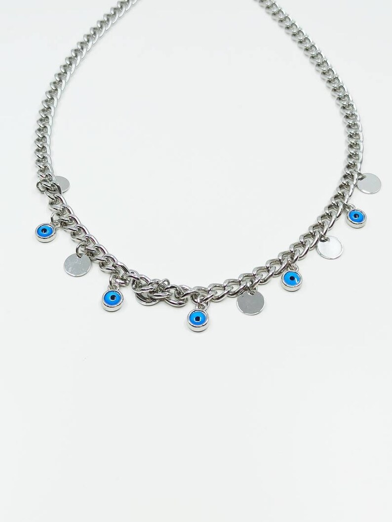 Evil Eye Necklace Nazar Necklace Turkish Jewelry Evil Eye Etsy