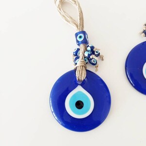 Evil Eye Wall Hanging, Blue Evil Eye Decor, Evil Eye Gift, Home Protection, Nazar Talisman, Turkish Amulet, Turkish Decor, Evil Eye Boho
