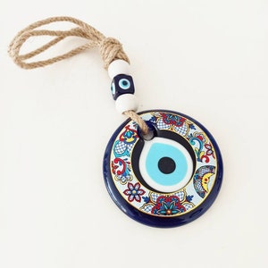 Evil Eye Wall Decor, Nazar, Turkish Amulet, Evil Eye Art, Evil Eye Wall Hanging, Greek Evil Eye, Turkish Eye, Protection Gift, Evil Eye Door
