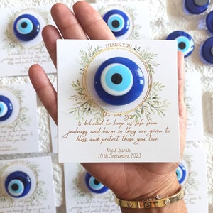 Evil Eye Magnet Favors, Wedding Favors for Guests, Unique Wedding Favors, Baby Shower, Baptism, Bridal, Personalized Favors, Greek Wedding