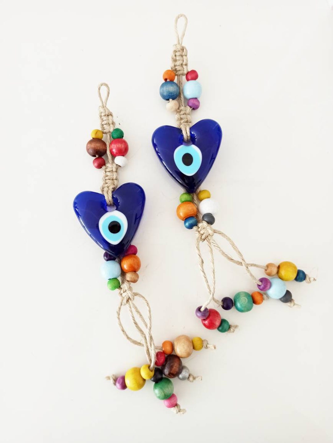 Evil Eye Wall Hanging, Heart Evil Eye, Love Decor, Evil Eye Charm
