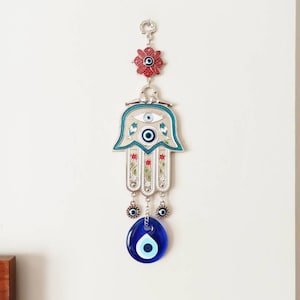 Hamsa Wall Art, Hamsa Hand with Evil Eye, Evil Eye Decor, Hamsa Wall Hanging, Protection Symbol, Nazar, Turkish Eye, New Home Gifts