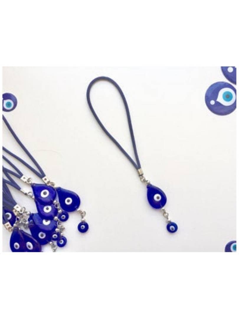 Rear View Mirror Decor with Yellow Evil Eye Beads / Car Charm / Car Decor /  Car Accessories / Car Mirror Hanging Accessories / Evil Eye Car