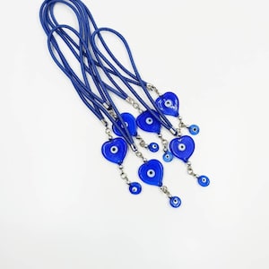 Evil Eye Car Rear View Mirror Charm, Heart Evil Eye Car Charm, Evil eye Car Hanging, New Car Gift, Car Amulet, Evil Eye Hanging