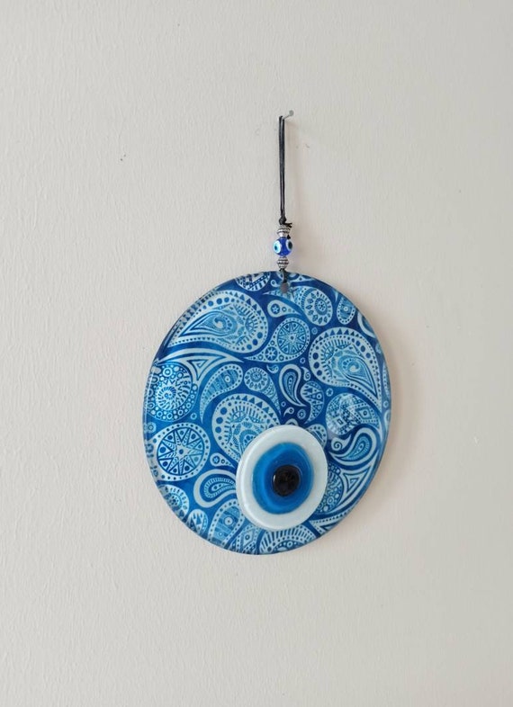  Türkisches blaues Auge Evil Eye Amulett Wandbehang 5 cm
