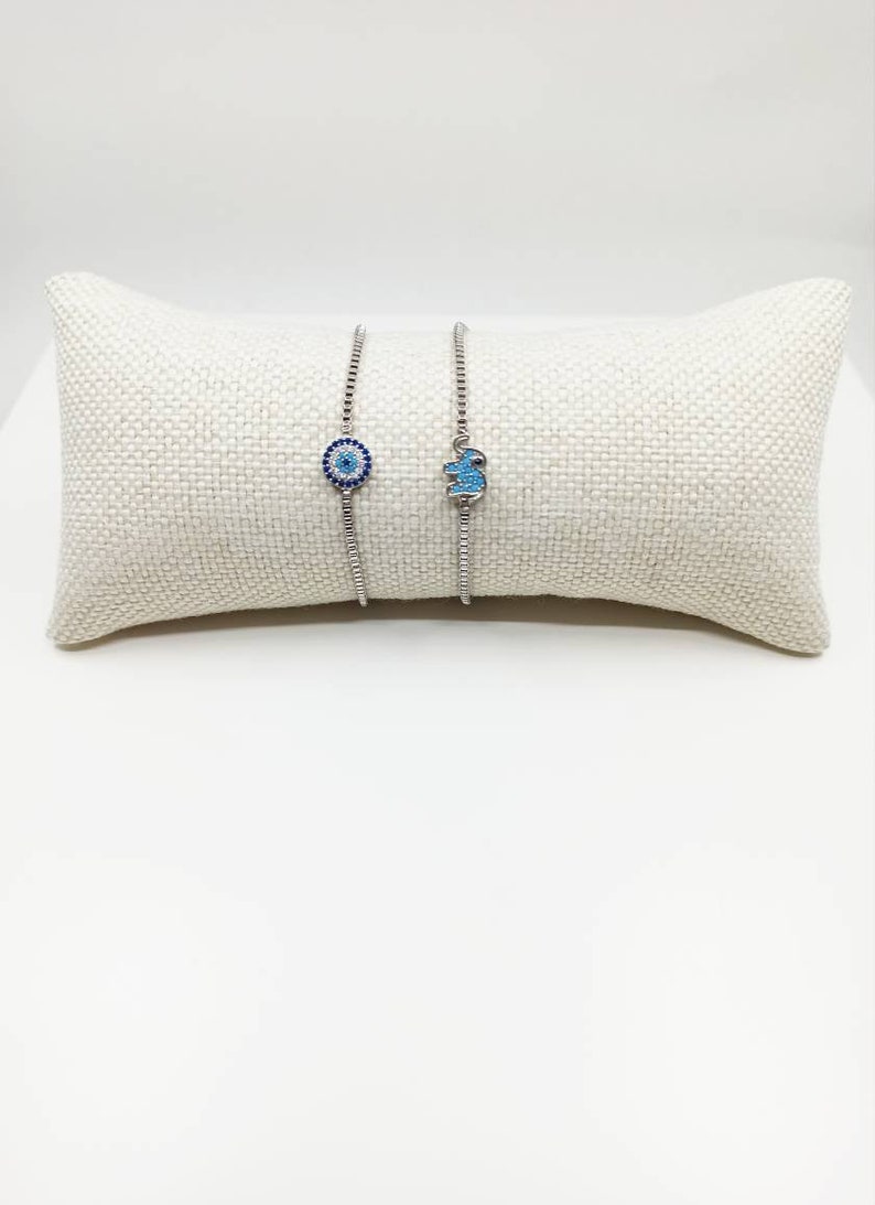Evil Eye Bracelet Elephant Bracelet Amulet Jewelry Etsy