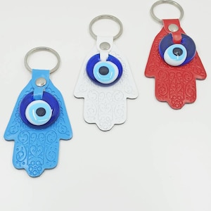 Hamsa Hand Schlüsselanhänger, Evil Eye Schutz Schlüsselanhänger, Taschenanhänger, neues Auto Geschenk, Nazar Schlüsselanhänger, Taschenzubehör, Hamsa Hand