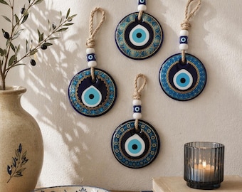 Evil Eye Wall Hanging, Turkish Eye Decor, Nazar Amulet, Blue Evil Eye Charm, Talisman, Large Evil Eye, Evil Eye Decor, Greek Eye, Protection
