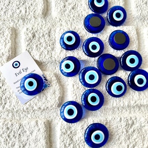 Evil Eye Magnet, Refrigerator Magnet, Glass Evil Eye, New Home Gift Idea, Evil Eye Home Decor, Kitchen Decor, Nazar, Evil Eye Protection