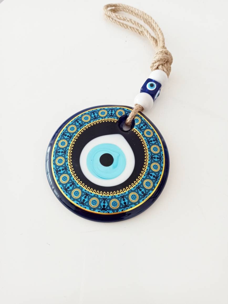 Hztyyier Türkische Auge, Evil Eye Amulett Türkisches Glas Amulet Segen  Charm Wandbehang Startseite Anhänger Ornamente Glücksbringer : :  Küche, Haushalt & Wohnen