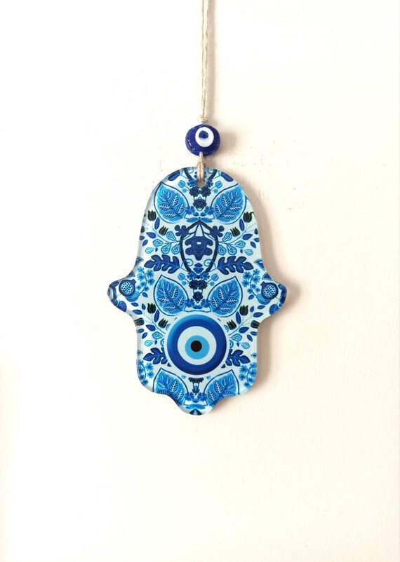 Hamsa Wall Decor Hamsa and Evil Eye Wall Hanging Hamsa Wall Etsy