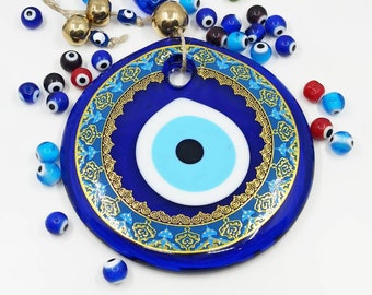 Wanddeko Blaues Auge Nazar 34x13 cm