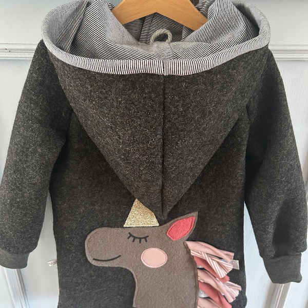 Wollwalk Jacke „Einhorn „