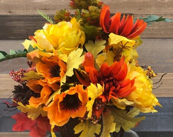 Fall Arrangement, Fall Centerpiece, Fall Table Decor, Autumn Decor, Fall Floral Arrangement, Thanksgiving Centerpiece, Fall Arrangement