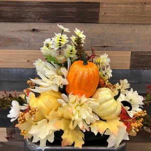 Fall floral arrangement, Fall home decor, Halloween Decor, Fall Table Decor, Fall Centerpiece, Fall Gift, Thanksgiving Decor