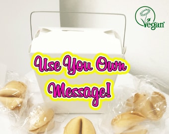 6 Customized Fortune Cookies | Use Your Own Messages | Includes FREE Takeout Box | FREE SHIPPING!!