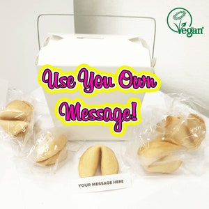 6 Customized Fortune Cookies | Use Your Own Messages | Includes FREE Takeout Box | FREE SHIPPING!!
